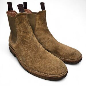 Rag & Bone Distressed Suede Chelsea Boots Men's Crepe Rubber Bottom Pull On 12